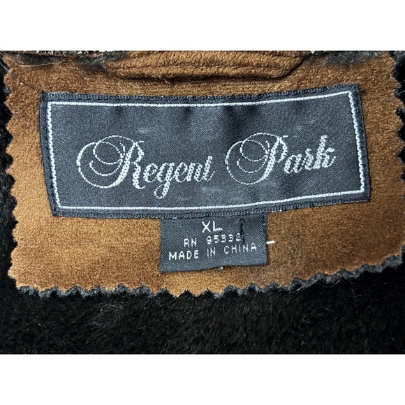 Regent Park Faux Suede Fur Vest XL Brown Boho Western Cozy Layering - Picture 7 of 9
